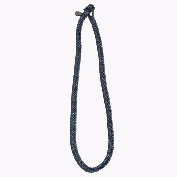 Elegant Boho Black Seed Beaded Chunky Statement Necklace Fashion Jewelry Women - Picture 2 of 5